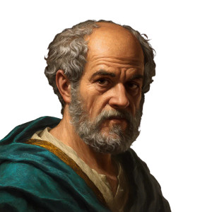 Aristotle Portrait V3 Vinyl Car Decal Sticker – Waterproof & UV-Resistant 