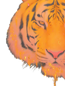 Fierce Tiger Portrait V3 Vinyl Car Decal Sticker – Waterproof & UV-Resistant 