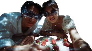 Cinematic Couple Moment Vinyl Car Decal Sticker – Waterproof & UV-Resistant 