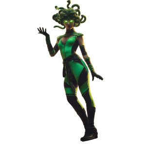 Medusa Supervillain Vinyl Car Decal Sticker – Waterproof & UV-Resistant Medusa Supervillain Vinyl Car Decal Sticker – Waterproof & UV-Resistant