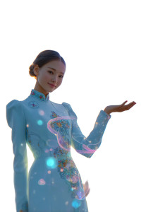 Kazakh Girl With Phoenix Vinyl Car Decal Sticker – Waterproof & UV-Resistant 