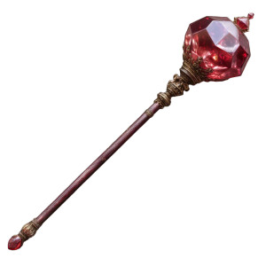 Ruby Scepter Vinyl Car Decal Sticker – Waterproof & UV-Resistant 