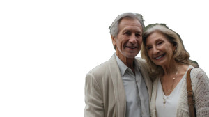 Joyful Elderly Couple V5 Vinyl Car Decal Sticker – Waterproof & UV-Resistant 