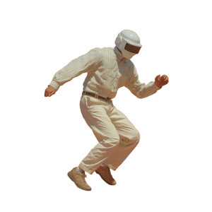 Robotic Dance Man Vinyl Car Decal Sticker – Waterproof & UV-Resistant 