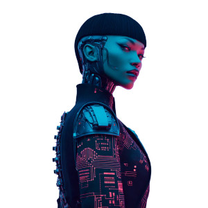 Cyborg Woman Smirk Vinyl Car Decal Sticker – Waterproof & UV-Resistant Cyborg Woman Smirk Vinyl Car Decal Sticker – Waterproof & UV-Resistant