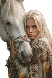 Bohemian Magic Portrait Vinyl Car Decal Sticker – Waterproof & UV-Resistant 