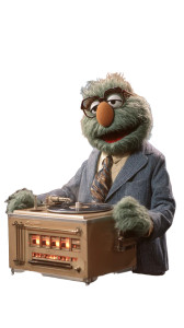 Sad Fluffy Muppet Vinyl Car Decal Sticker – Waterproof & UV-Resistant 