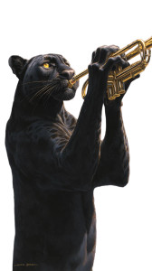 Majestic Trumpeting Panther Vinyl Car Decal Sticker – Waterproof & UV-Resistant 