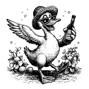 Stylish Goose Vinyl Car Decal Sticker – Waterproof & UV-Resistant Stylish Goose Vinyl Car Decal Sticker – Waterproof & UV-Resistant