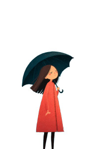 Serene Rain Moment Vinyl Car Decal Sticker – Waterproof & UV-Resistant 