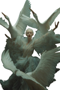 Elven Queen Running Vinyl Car Decal Sticker – Waterproof & UV-Resistant 