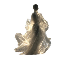 Ethereal Light Figure V3 Vinyl Car Decal Sticker – Waterproof & UV-Resistant 