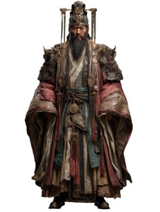 Yuan Shu Portrait Vinyl Car Decal Sticker – Waterproof & UV-Resistant 