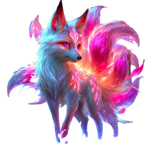 Mystical Kitsune Vinyl Car Decal Sticker – Waterproof & UV-Resistant 