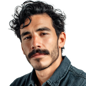 Hispanic Man Portrait Vinyl Car Decal Sticker – Waterproof & UV-Resistant 