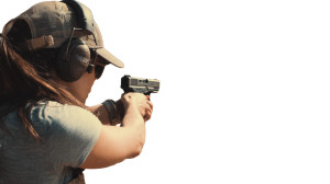 Expert Female Shooter Vinyl Car Decal Sticker – Waterproof & UV-Resistant 