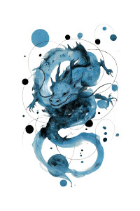 Playful Ink Dragon Vinyl Car Decal Sticker – Waterproof & UV-Resistant 