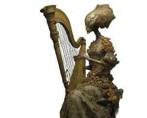 Surreal Coral Harpist Vinyl Car Decal Sticker – Waterproof & UV-Resistant Surreal Coral Harpist Vinyl Car Decal Sticker – Waterproof & UV-Resistant