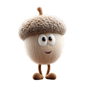 Fluffy Acorn Character Vinyl Car Decal Sticker – Waterproof & UV-Resistant Fluffy Acorn Character Vinyl Car Decal Sticker – Waterproof & UV-Resistant
