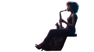 Jazz Saxophonist Performance V2 Vinyl Car Decal Sticker – Waterproof & UV-Resistant 