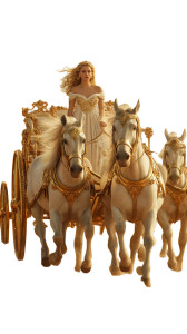 Goddess Apollo'S Chariot Vinyl Car Decal Sticker – Waterproof & UV-Resistant 