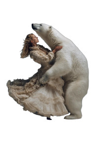 Dancing With Polar Bear Vinyl Car Decal Sticker – Waterproof & UV-Resistant 
