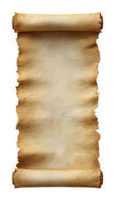 Worn Parchment Scroll Vinyl Car Decal Sticker – Waterproof & UV-Resistant 