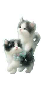 Playful Kittens Vinyl Car Decal Sticker – Waterproof & UV-Resistant Playful Kittens Vinyl Car Decal Sticker – Waterproof & UV-Resistant