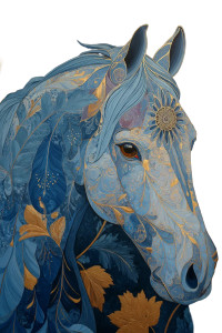 Floral Horse Painting V2 Vinyl Car Decal Sticker – Waterproof & UV-Resistant Floral Horse Painting V2 Vinyl Car Decal Sticker – Waterproof & UV-Resistant