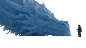 Giant Dragon Operator Vinyl Car Decal Sticker – Waterproof & UV-Resistant 