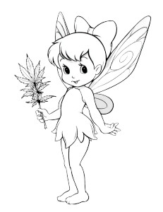 Fairy Girl Coloring Vinyl Car Decal Sticker – Waterproof & UV-Resistant 