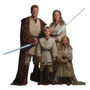 Jedi Family Portrait Vinyl Car Decal Sticker – Waterproof & UV-Resistant Jedi Family Portrait Vinyl Car Decal Sticker – Waterproof & UV-Resistant