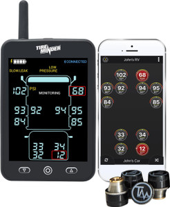 Enhance Tire Safety with TireMinder  TPMS | Universal Fit with Bluetooth Tech