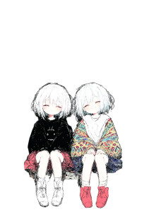 Twin Girls Dystopia Vinyl Car Decal Sticker – Waterproof & UV-Resistant 