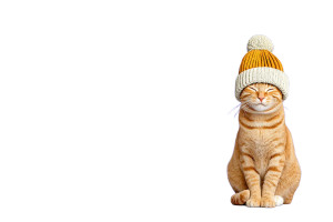 Cute Cat In Hat V2 Vinyl Car Decal Sticker – Waterproof & UV-Resistant 