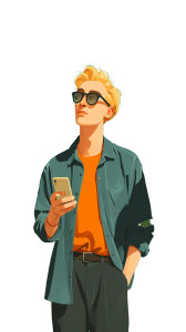 Confident Phone Gazer Vinyl Car Decal Sticker – Waterproof & UV-Resistant  Confident Phone Gazer Vinyl Car Decal Sticker – Waterproof & UV-Resistant