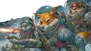 Space Fox Pirates Vinyl Car Decal Sticker – Waterproof & UV-Resistant 