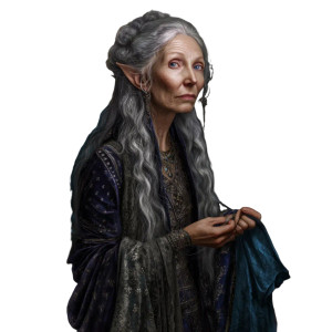 Ancient Elf Seamstress Vinyl Car Decal Sticker – Waterproof & UV-Resistant 