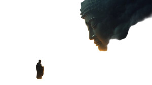 Glowing Buddha Confrontation Vinyl Car Decal Sticker – Waterproof & UV-Resistant Glowing Buddha Confrontation Vinyl Car Decal Sticker – Waterproof & UV-Resistant