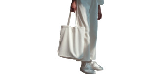 Woman With Tote V2 Vinyl Car Decal Sticker – Waterproof & UV-Resistant 