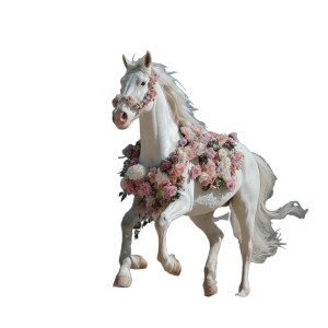 Galloping Floral Horse Vinyl Car Decal Sticker – Waterproof & UV-Resistant Galloping Floral Horse Vinyl Car Decal Sticker – Waterproof & UV-Resistant