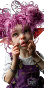 Baby Elf Girl V2 Vinyl Car Decal Sticker – Waterproof & UV-Resistant 