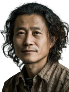 Chinese Man Portrait Vinyl Car Decal Sticker – Waterproof & UV-Resistant 