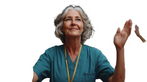 Nurse On Phone Vinyl Car Decal Sticker – Waterproof & UV-Resistant 