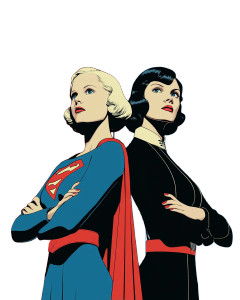 Supergirl And Lena Vinyl Car Decal Sticker – Waterproof & UV-Resistant 