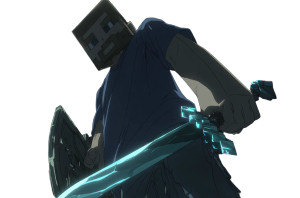 Minecraft Steve Armed Vinyl Car Decal Sticker – Waterproof & UV-Resistant 