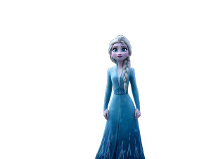 Elsa In Snow V2 Vinyl Car Decal Sticker – Waterproof & UV-Resistant 