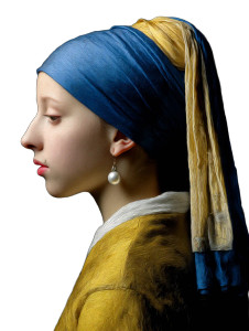 Girl Pearl Earring V4 Vinyl Car Decal Sticker – Waterproof & UV-Resistant 