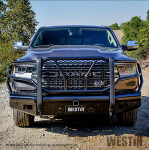 Westin Automotive HDX Bandit Bumper | Custom Fit for Ram 2500, 3500 | Direct-Fit with Grille Guard