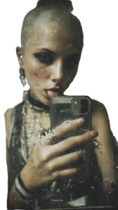 Punk Girl Selfie Vinyl Car Decal Sticker – Waterproof & UV-Resistant Punk Girl Selfie Vinyl Car Decal Sticker – Waterproof & UV-Resistant